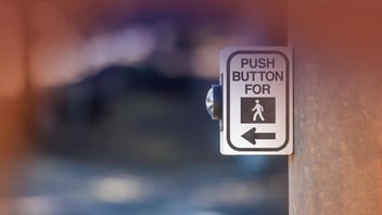 crosswalk sign, shopper behavior analogy