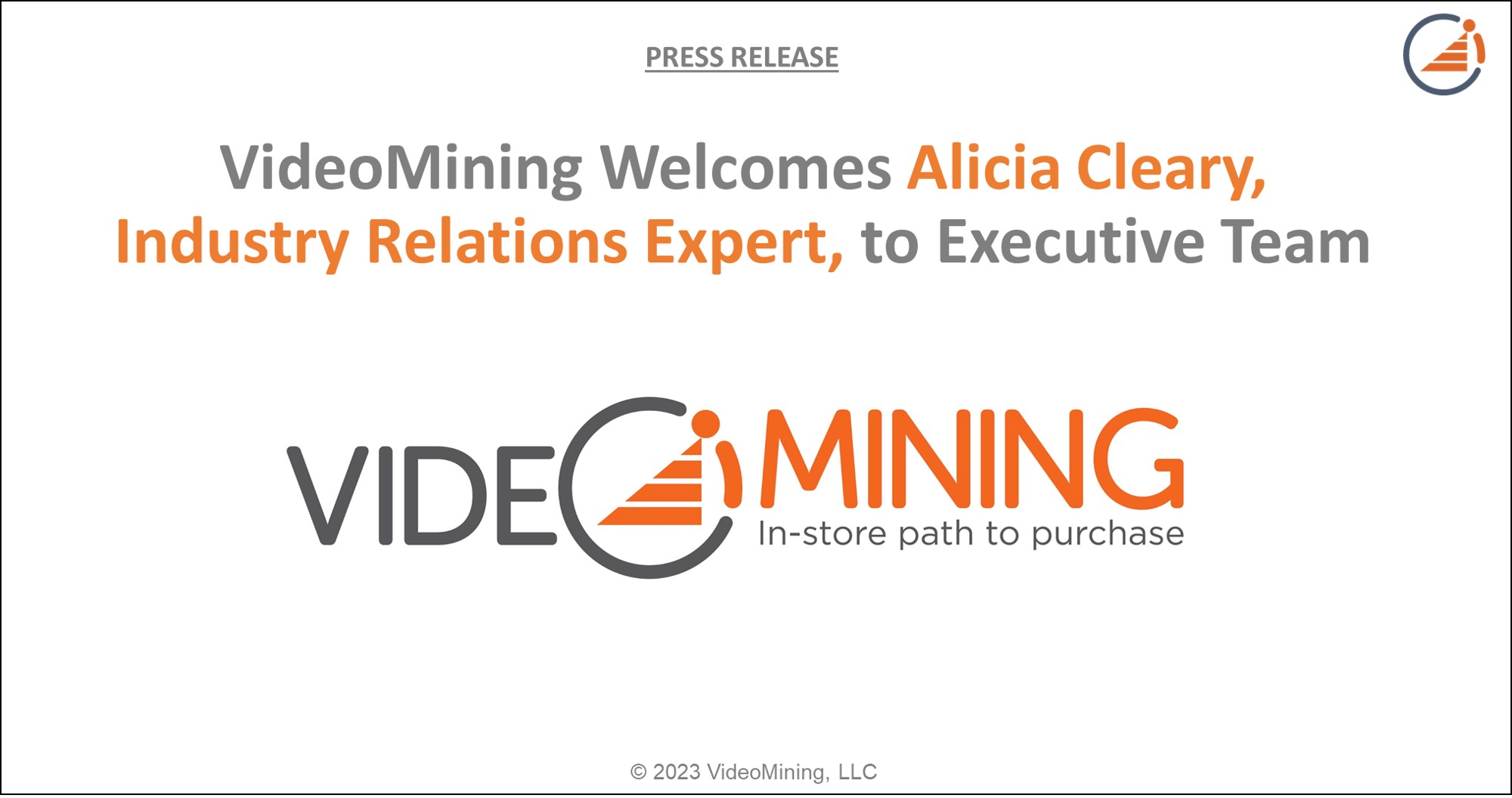 VideoMining Welcomes Alicia Cleary to Executive Team